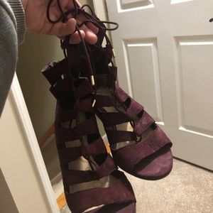 Same Edelman lace up sandals with heel